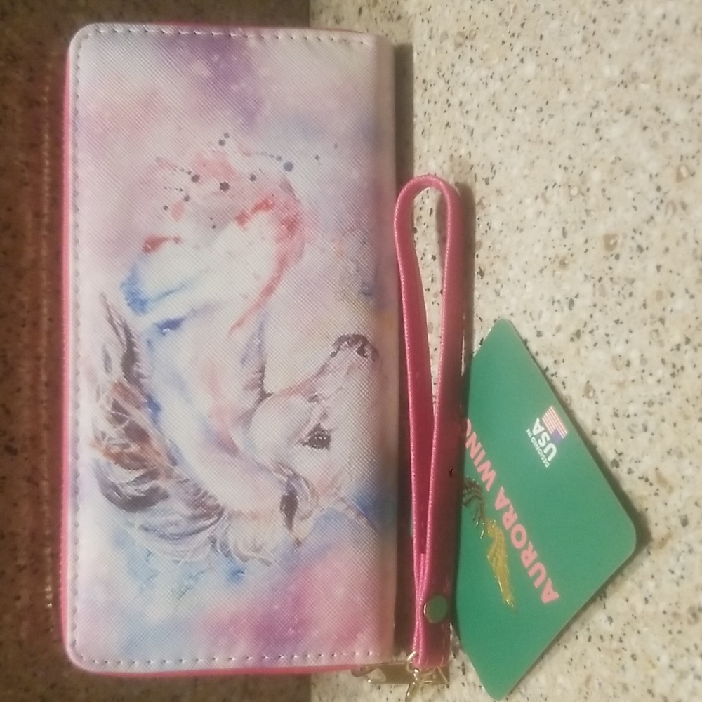 Unicorn Wallet/Wrislet by Aurora Wings NWT